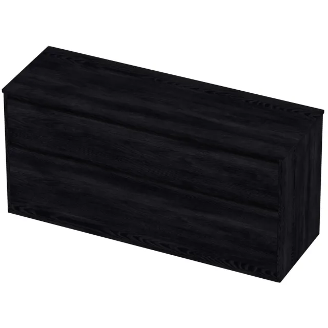 Proline Deck Badmeubelset Greeploos Asymmetrisch Kader 140x46x67 cm Black Oak Eiken