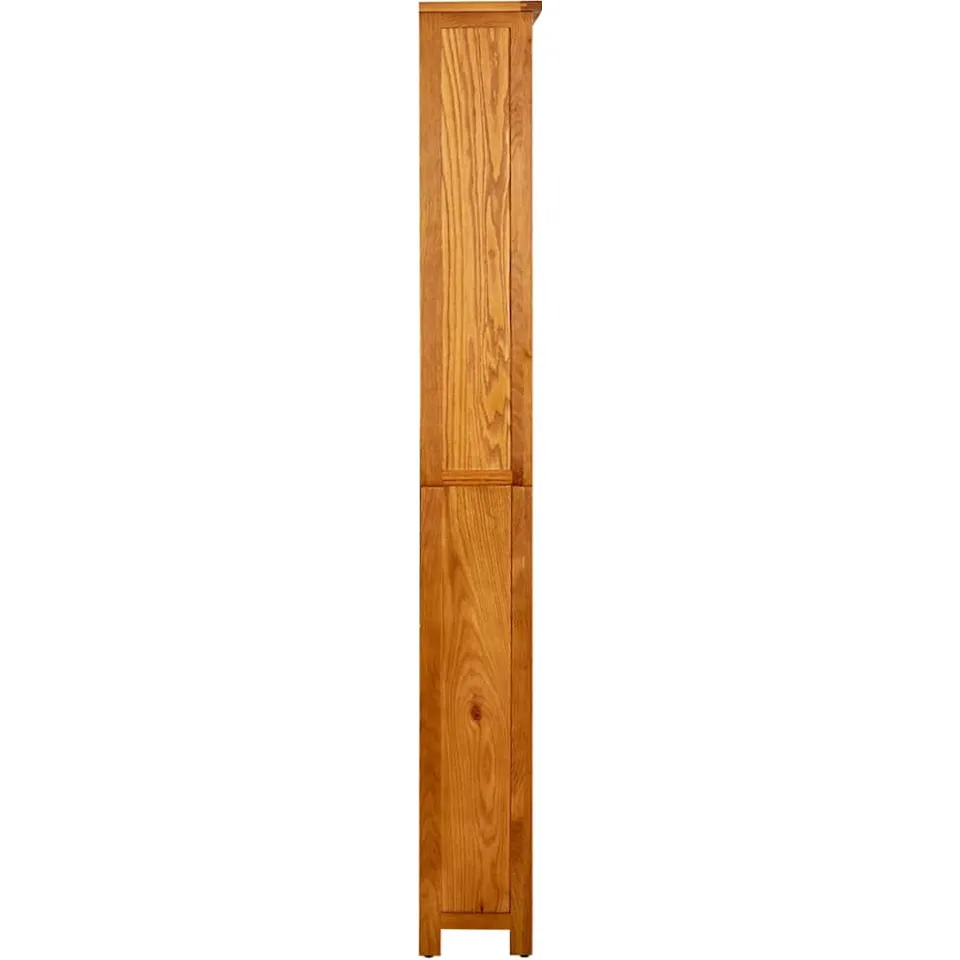 vidaXL Boekenkast met 6 schappen 80x22,5x180 cm massief eikenhout, foto 2