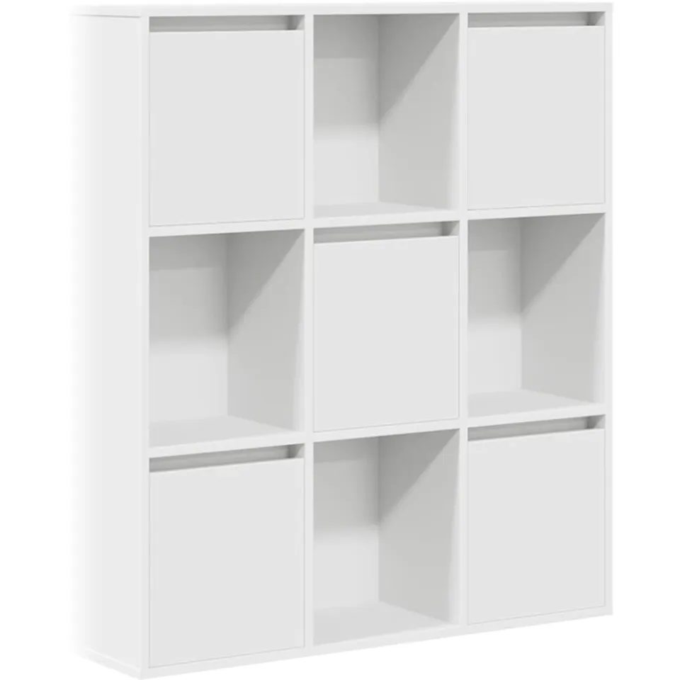 vidaXL Boekenkast 89x24x101,5 cm bewerkt hout wit, foto 3