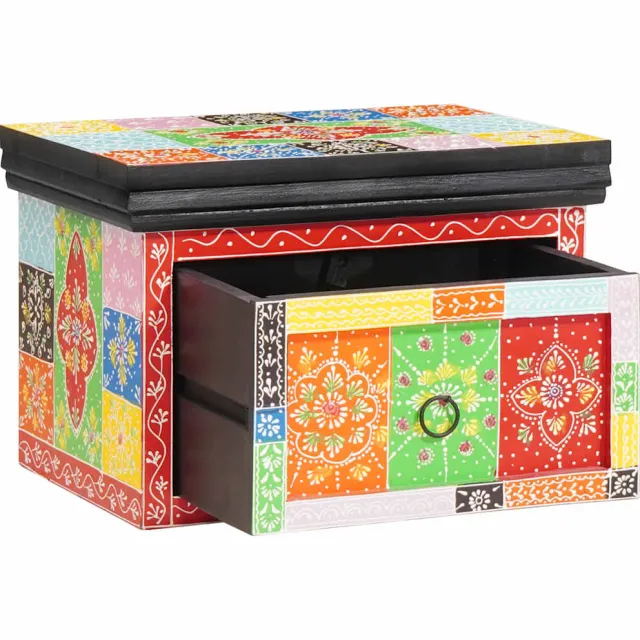 vidaXL Nachtkastje met lade Multikleur 40 x 30 x 28 cm Meerkleurig