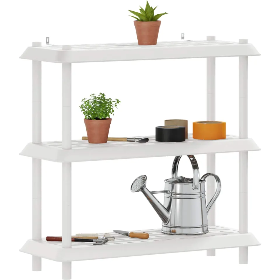 vidaXL Plankenunit 3-laags 100 x 40 x 96 cm PP Wit