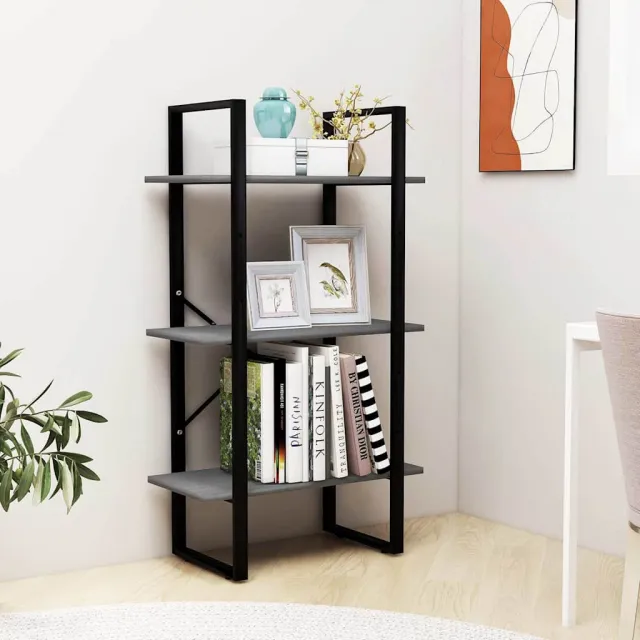 vidaXL Opbergrek 60x30x105 cm massief grenenhout grijs