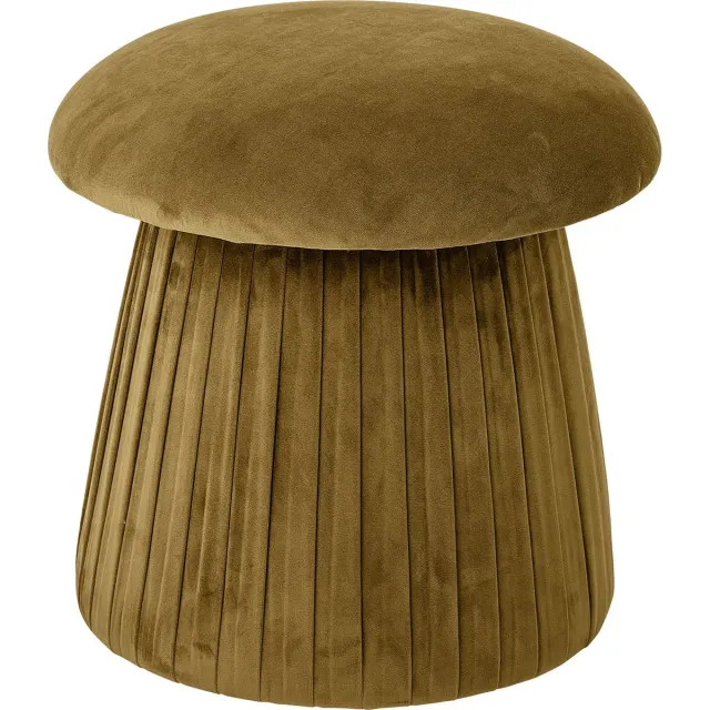 Bloomingville Roberta Poef - Bruin - Polyester