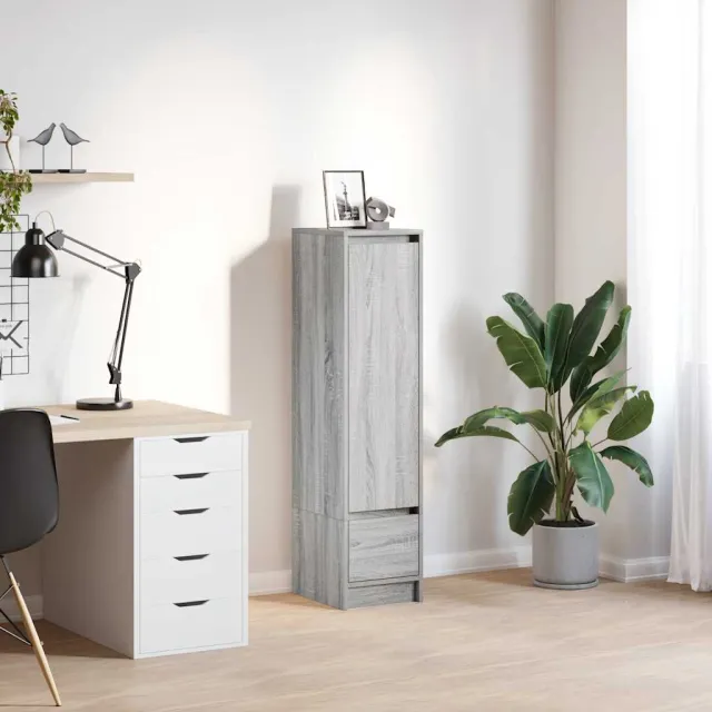 vidaXL Highboard 29,5x34x119,5 cm spaanplaat grijs sonoma