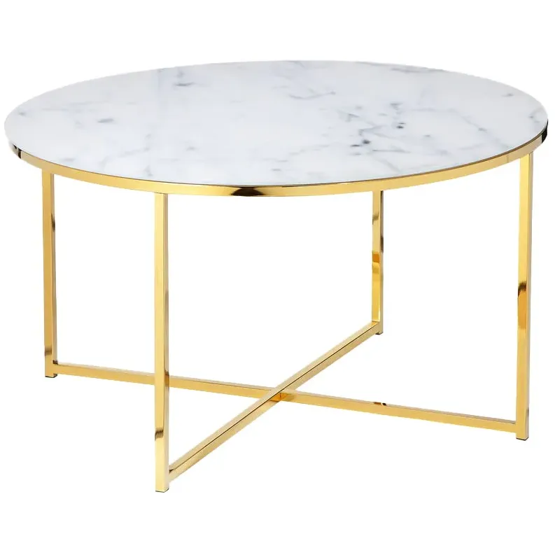 salontafel Yasmin wit met goud, foto 2