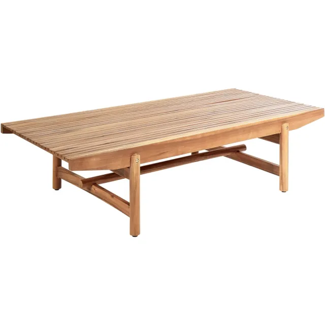 Beliani GIAVENO - Tuinsalontafel - Lichthout - Acaciahout Bruin