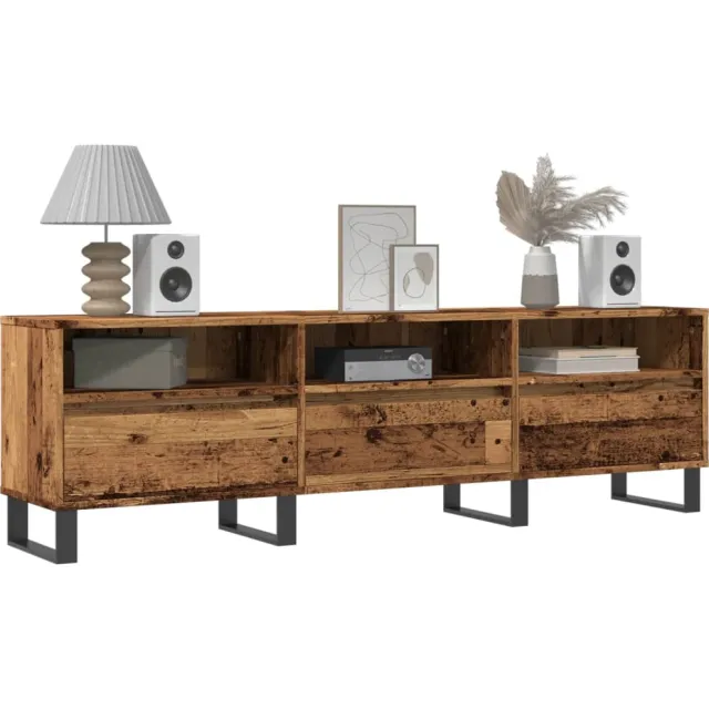vidaXL Tv-meubel 150x30x44,5 cm bewerkt hout oud houtkleurig Bruin