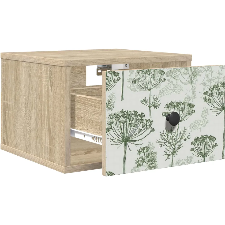 vidaXL Wandkastje GOTHA Sonoma Eiken 36 x 33 x 25 cm Bewerkt hout Bruin