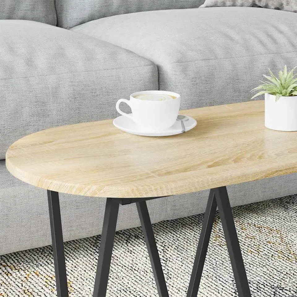 vidaXL Salontafel Sonoma Eiken 80 x 40 x 40.5 cm, foto 4