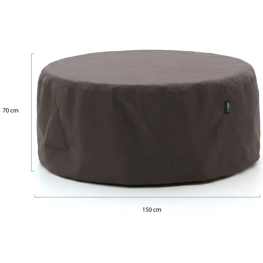 Kees Smit Collectie Kees Smit Tuinmeubelhoes diningset ø150cm (h: 70cm) grijs, foto 2