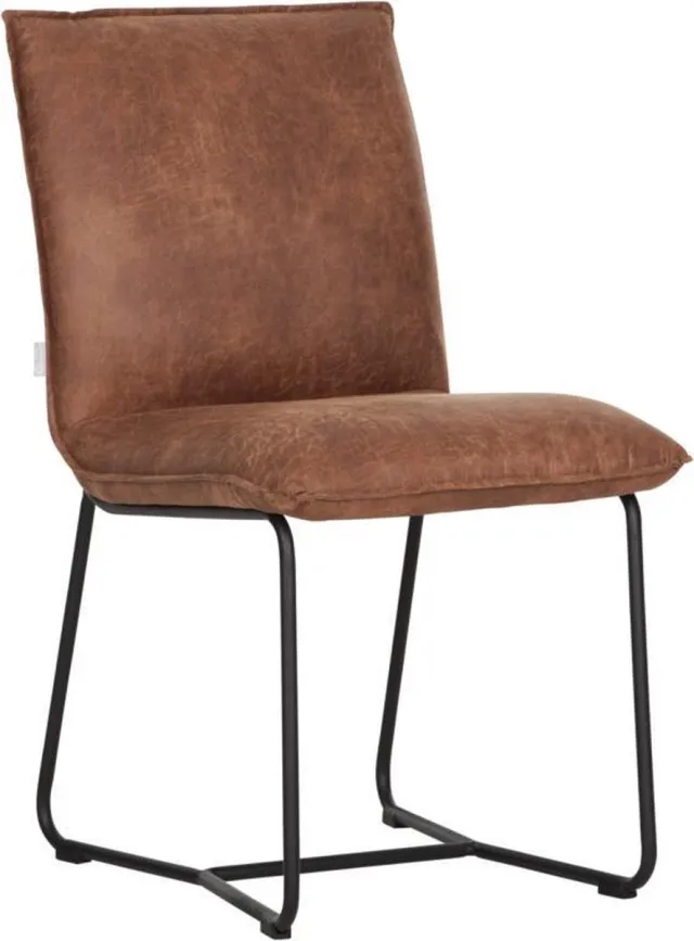 d-Bodhi River Collectie Eetkamerstoel Delaware Carlitto Cognac Grijs
