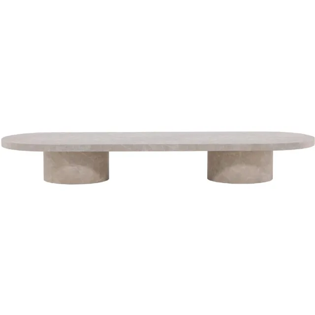 Nest of Nora Salontafel 190x60 cm - Scandinavisch design - Marmerlook - Beige - Loungetafel