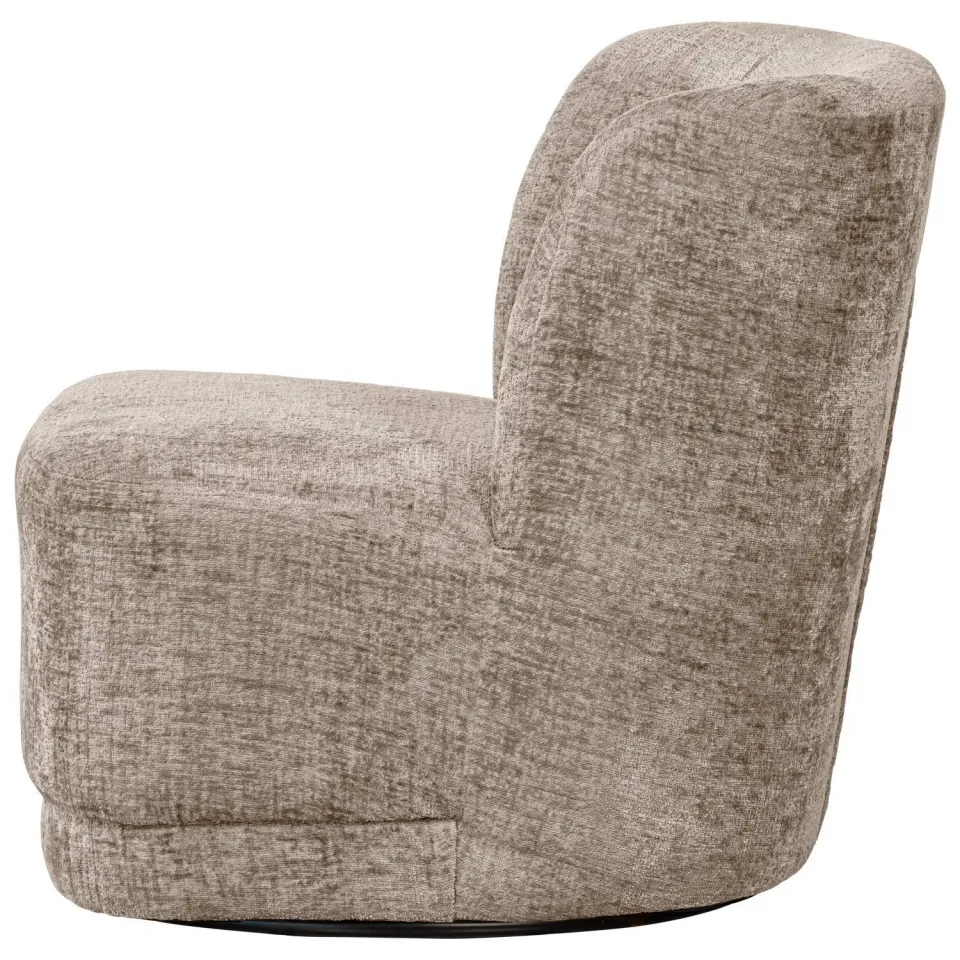 WOOOD Atty Draaifauteuil - Grove Melange - Grijs - 75x74x65, foto 2