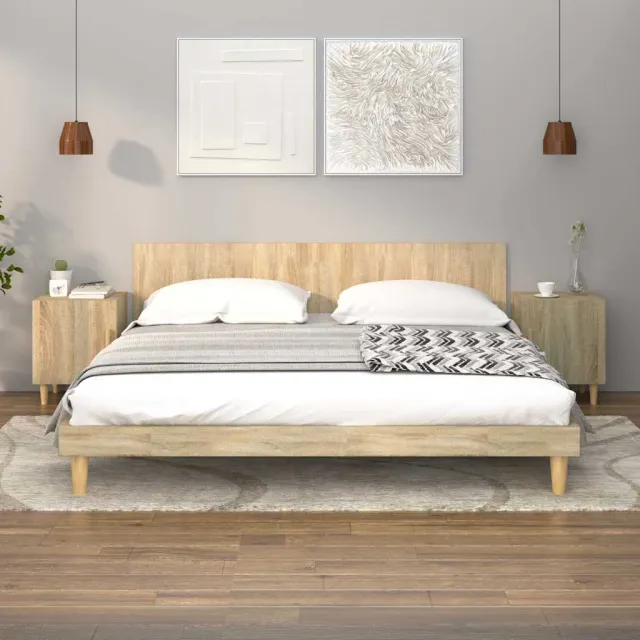 vidaXL Nachtkastjes 2 st bewerkt hout sonoma eikenkleurig, foto 2