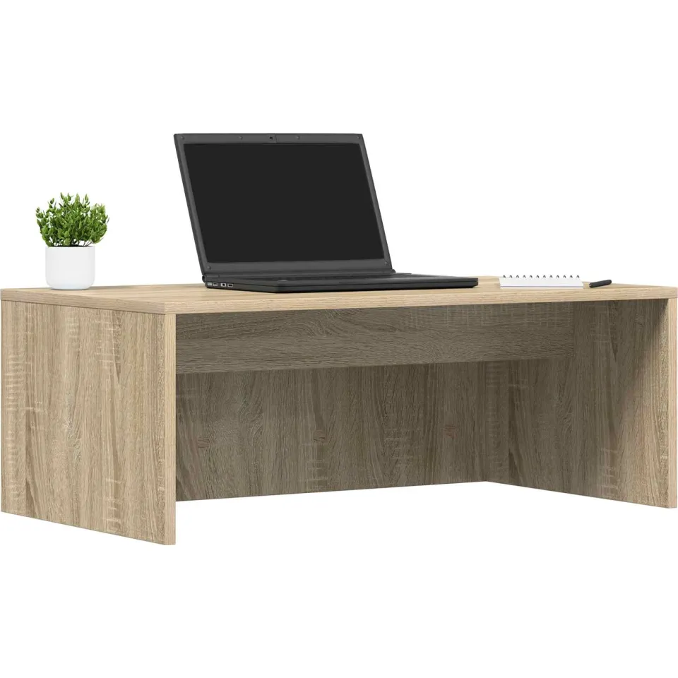 vidaXL Wandbureau Sonoma Eiken 80 x 45 x 30 cm Bewerkt hout Bruin