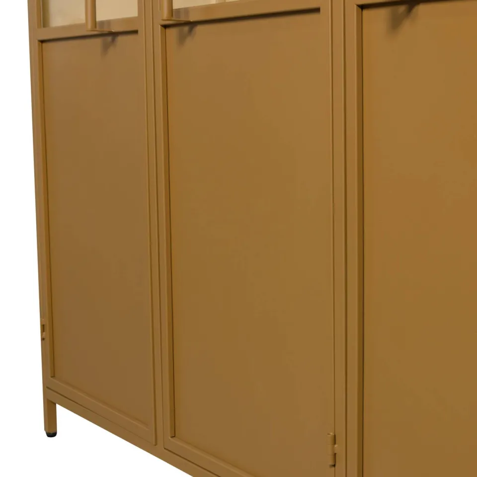 WOOOD Exhibit XL 3-deurs vitrinekast honinggeel honey yellow, foto 7