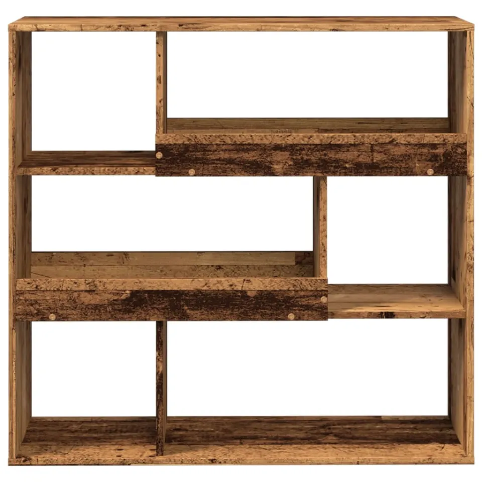 vidaXL Kamerscherm 100x33x94,5 cm bewerkt hout oud houtkleurig Bruin