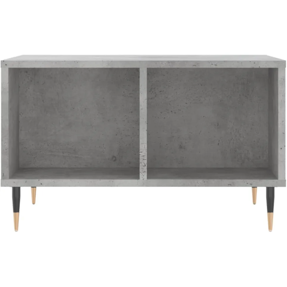 vidaXL Salontafel 60x50x36,5 cm bewerkt hout betongrijs grijs
