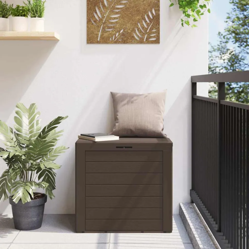 vidaXL Tuinbox 58,5x46x55 cm polypropeen bruin, foto 3