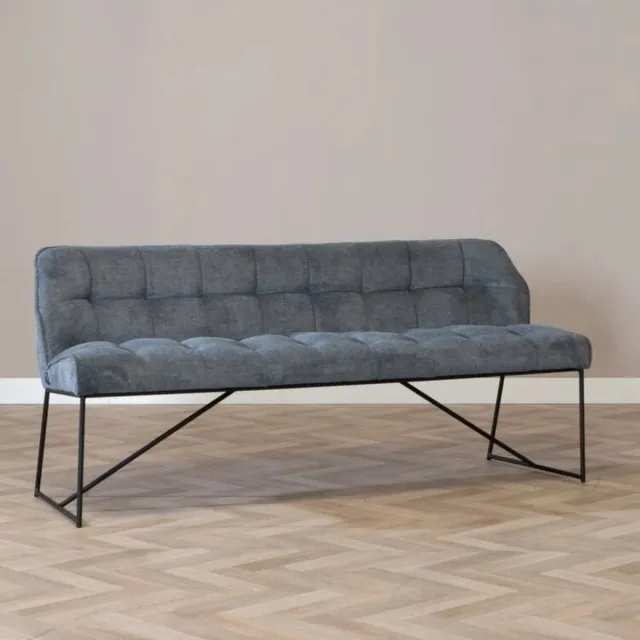 Bronx71 Scandinavische eetkamerbank Jelle antraciet 220 cm - eettafelbank - eetbank