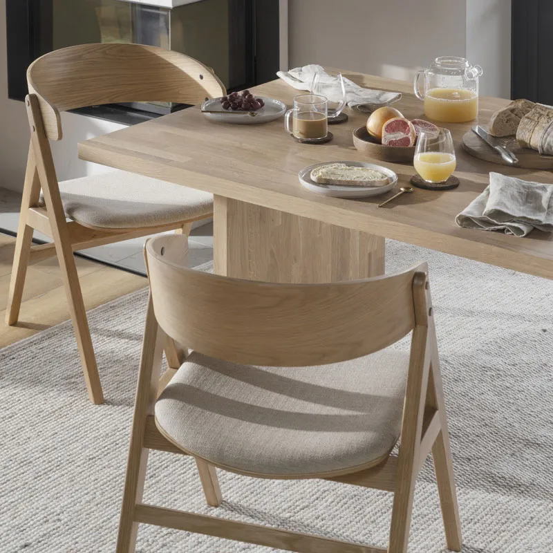 Rowico Home Waterton houten eetkamerstoel beige, foto 4