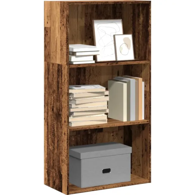 vidaXL Boekenkast 60x30x114 cm bewerkt hout oud houtkleurig Bruin