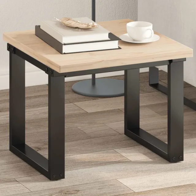 vidaXL Tafelblad vierkant 50x50x2,5 cm massief grenenhout Bruin