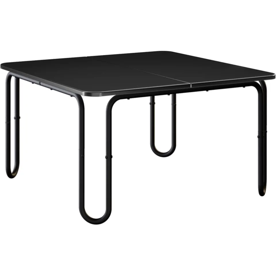 vidaXL Salontafel Zwart 100 x 100 x 45 cm Bewerkt hout, foto 3