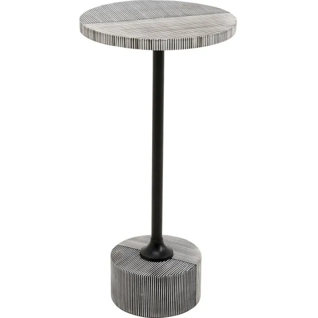 Kare Design Bijzettafel Domero Double Ø25cm zwart Kare Design Zwart-wit