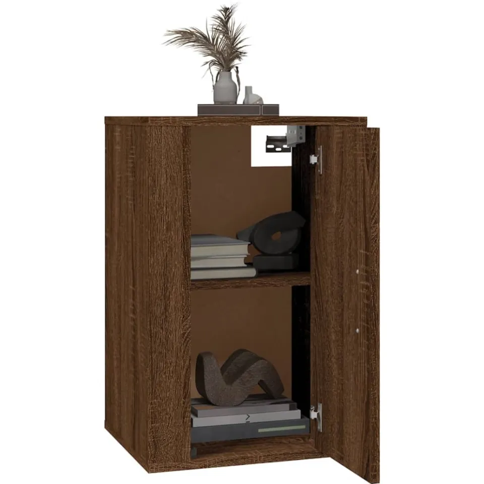 vidaXL Tv-wandmeubels 2 st 40x34,5x60 cm bruin eikenkleur
