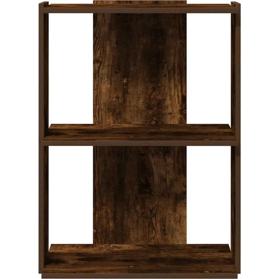 vidaXL Boekenkast 3-laags 60x30x80 cm bewerkt hout gerookt eikenkleur, foto 4