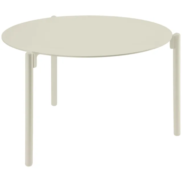 Vega Bijzettafel voor buiten Naira klein; 65x28.5 cm (ØxH); Tafelblad beige, frame beige; rond