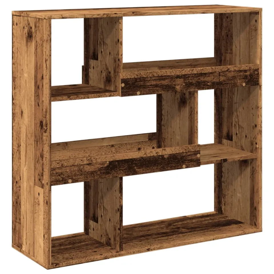 vidaXL Boekenkast / kamerscherm 100x33x94,5 cm oud houtkleurig Bruin