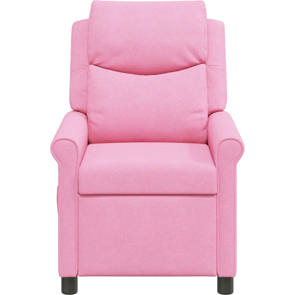 vidaXL Ligstoel Roze 69 x 93 x 102 cm Stof