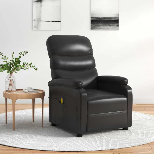 vidaXL Massagestoel kunstleer zwart, foto 2