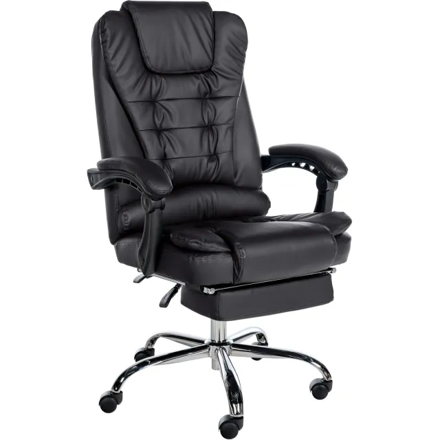 Luxe Comfort Monza 0076 bureaustoel - kunstleer - zwart