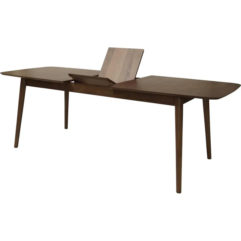 Lisomme Victor uitschuifbare houten eettafel walnoot - 180 tot 219 x 90 cm, foto 2