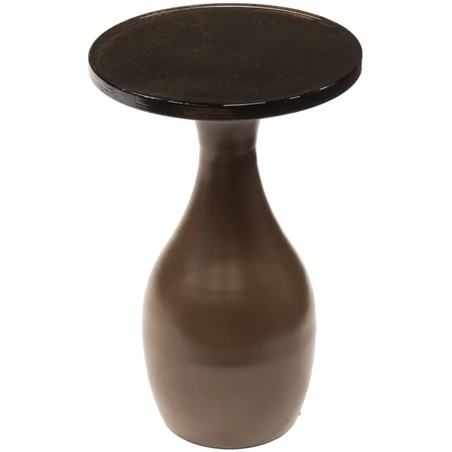 Giga Living Giga Meubel Bijzettafel Eclipse - Koper Metaal/Glas - 30x30x45cm