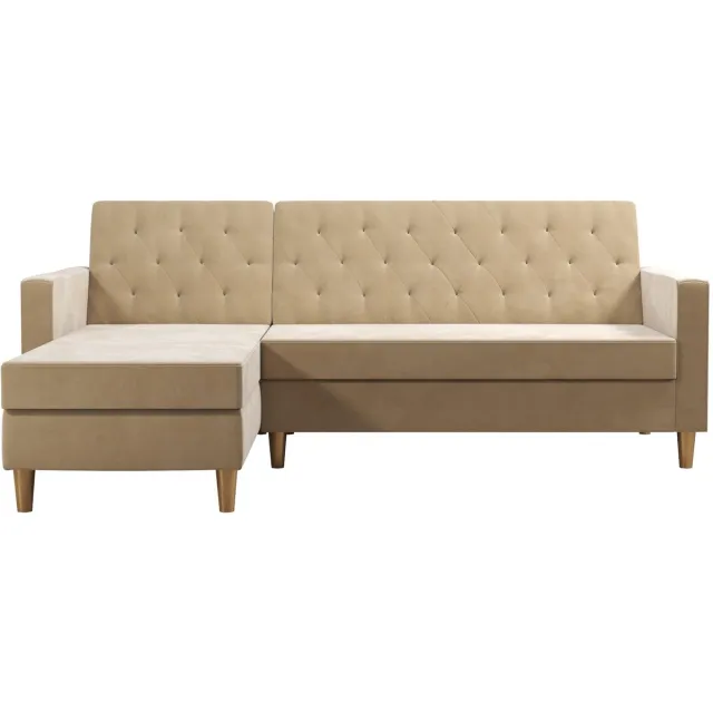 Notio Living Liberty-Slaapbank - 3-zits - Ivoor Stof