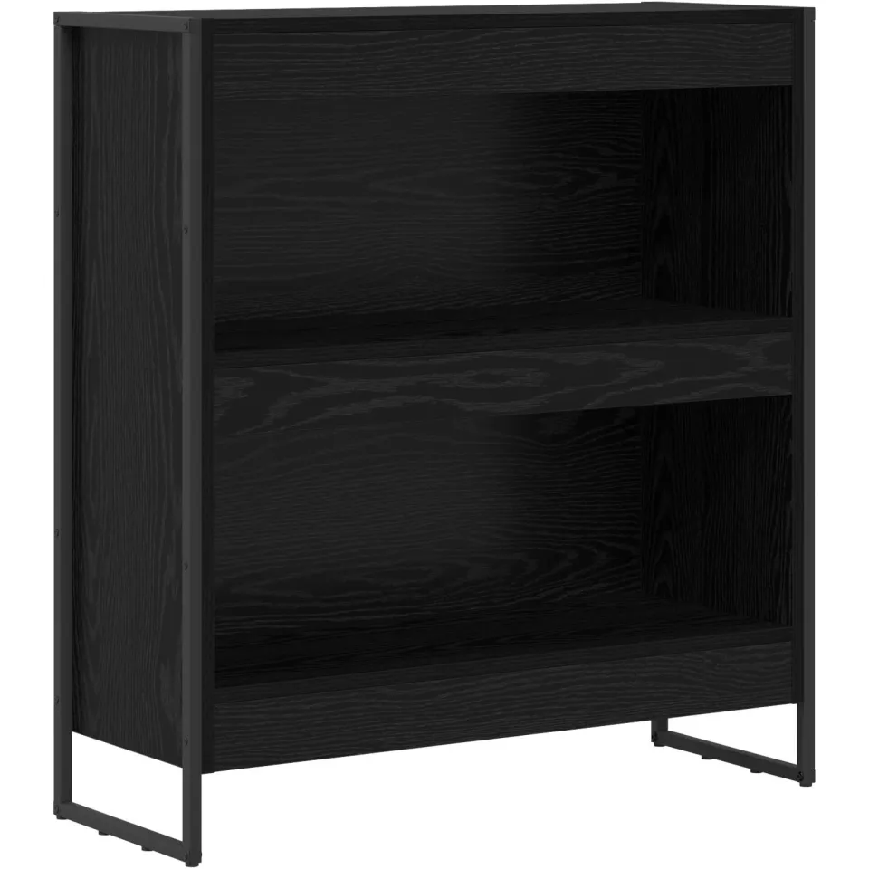 vidaXL Boekenkast 80 x 30 x 86,5 cm Bewerkt hout Zwart Eiken, foto 3