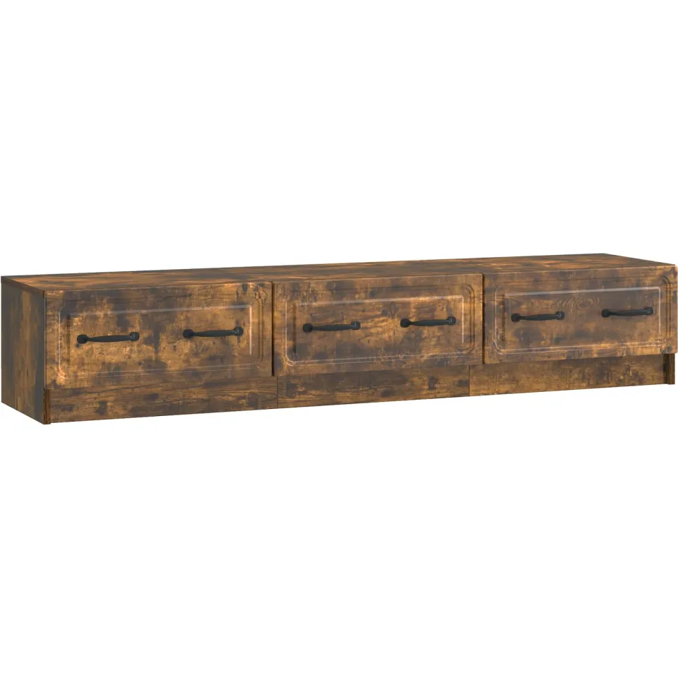 vidaXL TV-kast 147 x 34,5 x 27 cm Gerookt eiken Bewerkt hout, foto 3