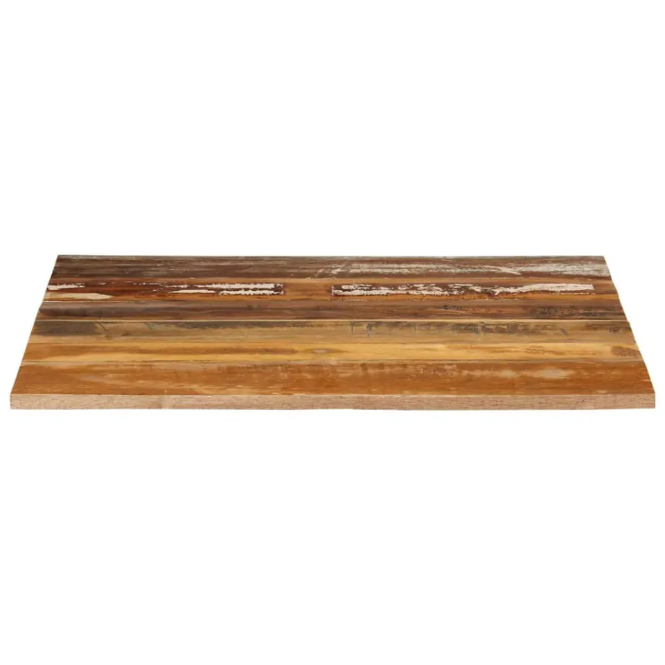 vidaXL Tafelblad vierkant 15-16 mm 70x70 cm massief gerecycled hout Meerkleurig