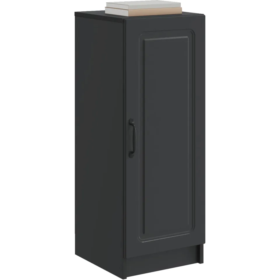 vidaXL Dressoir Zwart 33 x 34,5 x 87 cm Bewerkt hout