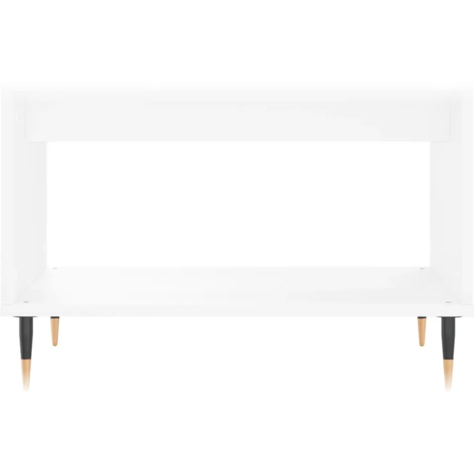 vidaXL Salontafel 60x50x40 cm bewerkt hout wit