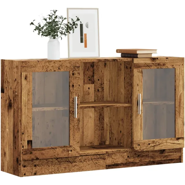 vidaXL Dressoir 120x30,5x70 cm bewerkt hout oud houtkleurig Bruin