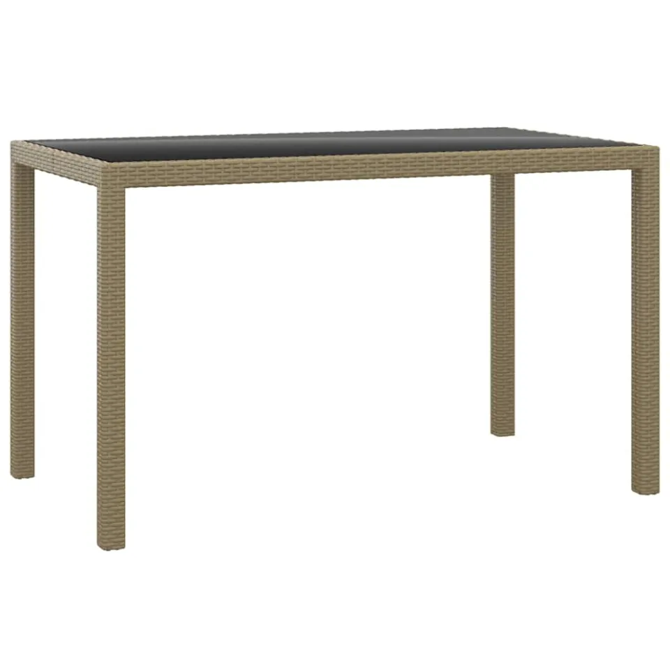 vidaXL 3-delige Tuinset met kussens poly rattan beige, foto 3