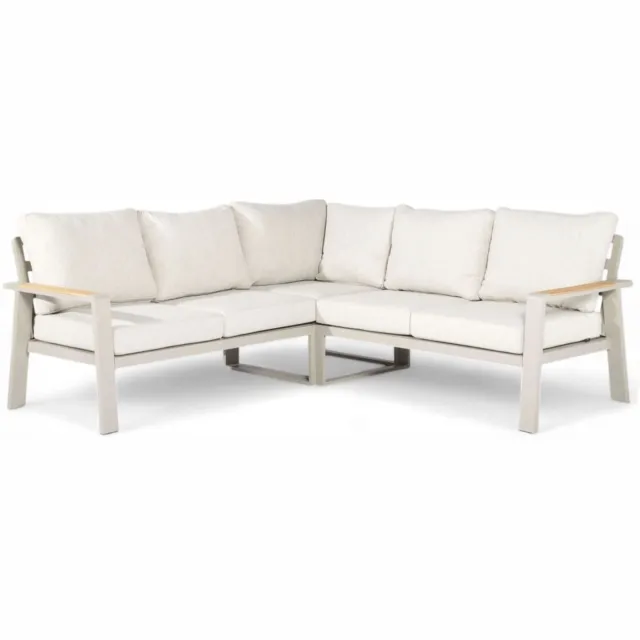 Belito Lotte Loungeset Hoekbank Nr. 3 | Taupe Aluminium | 220 x 220 cm | 5-persoons
