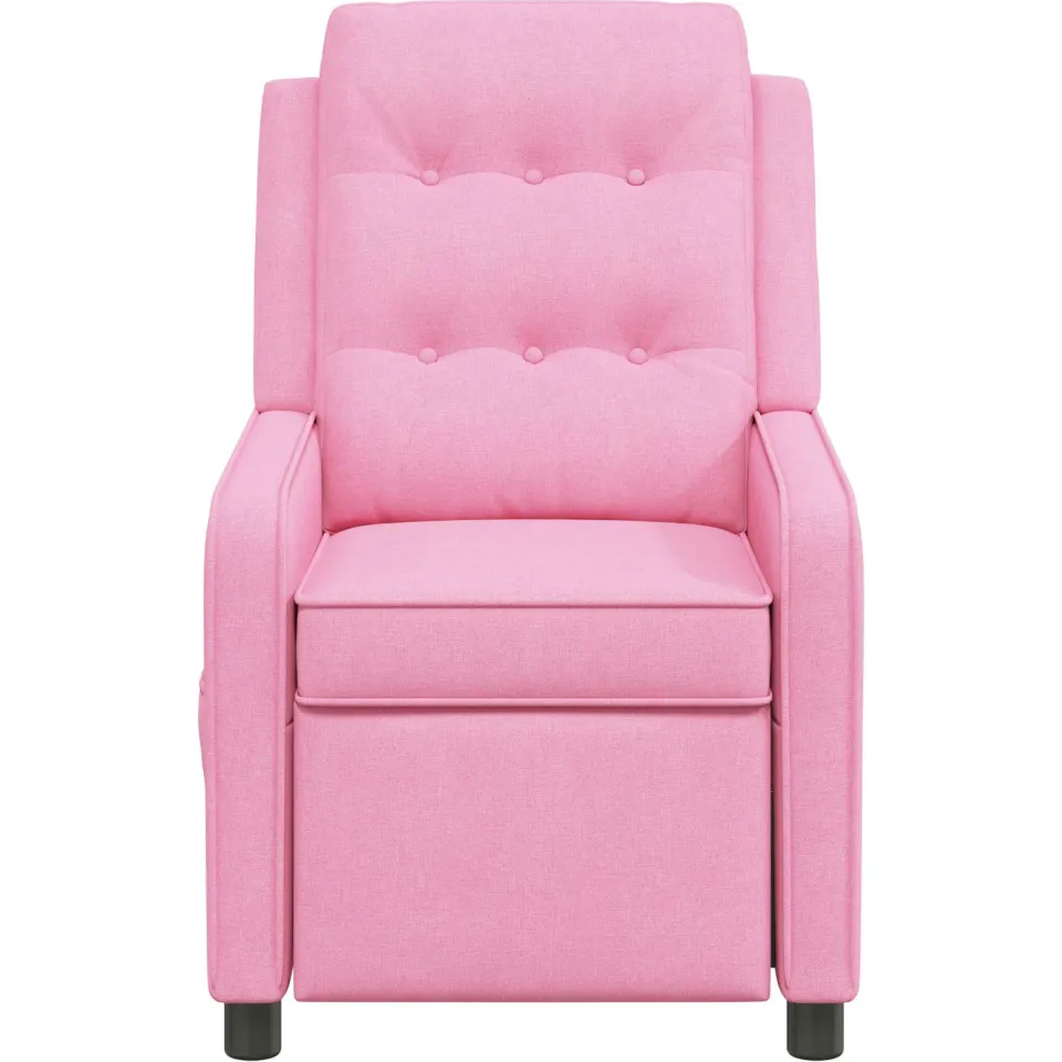 vidaXL Ligstoel Roze 65 x 93 x 102 cm Stof, foto 4