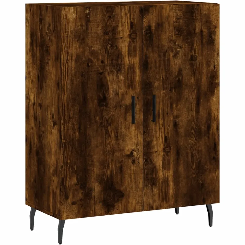 vidaXL Dressoir 69,5x34x90 cm bewerkt hout gerookt eikenkleurig, foto 3