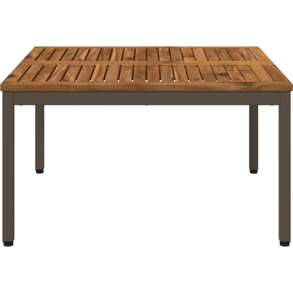 vidaXL Salontafel NAARDEN Natuurlijk en Koffie 80 x 80,5 x 45 cm Bruin